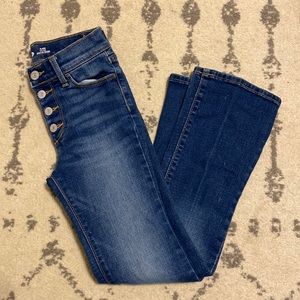 Old Navy dark wash flare jeans size 8